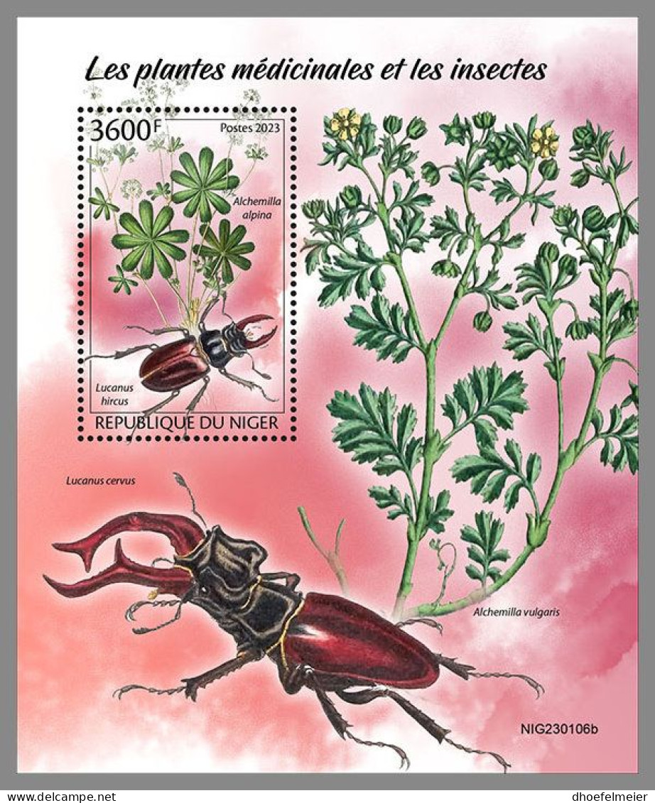 NIGER 2023 MNH Medical Plants Insects Heilpflanzen S/S – OFFICIAL ISSUE – DHQ2413 - Plantes Médicinales