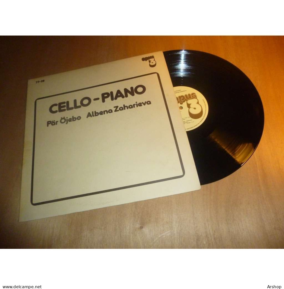 OJEBO / ALBENA ZAHARIEVA - Cello-piano DUO VIOLONCELLE PIANO - OPUS 3 SUEDE Lp 1978 - Classical