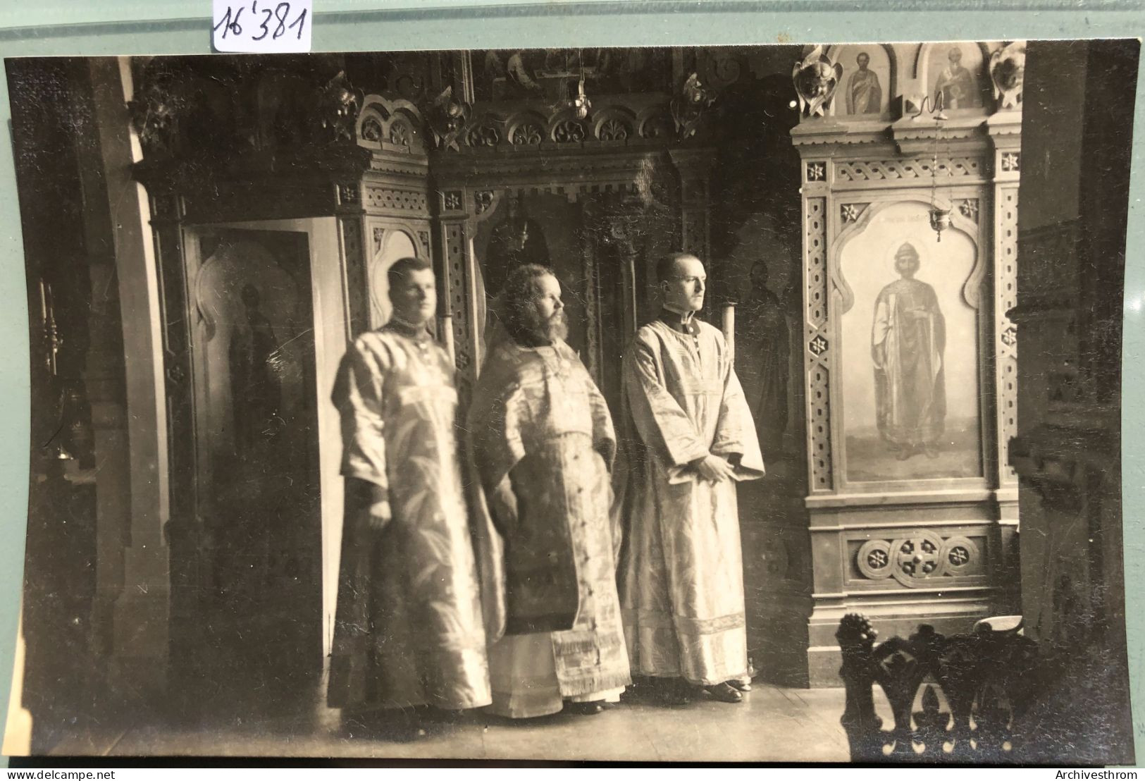 Wilno - Vilnius : 1917 Prêtres Orthodoxes à L'intérieur De L'église Du Saint-Esprit (16'381) - Lituania