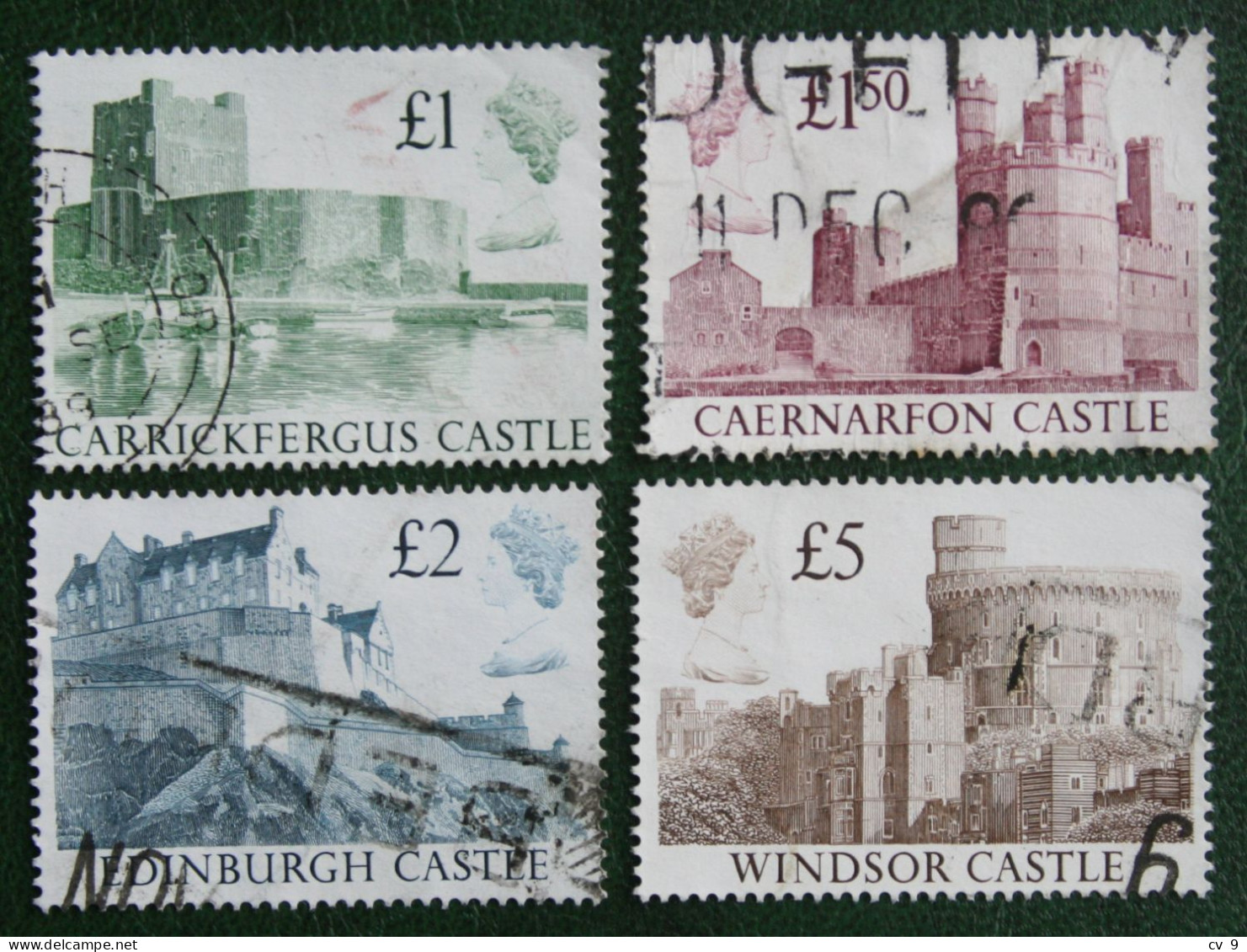 Castles High Values Windsor Edinburgh Mi 1174-1177 1988 Used Gebruikt Oblitere ENGLAND GRANDE-BRETAGNE GB GREAT BRITAIN - Oblitérés