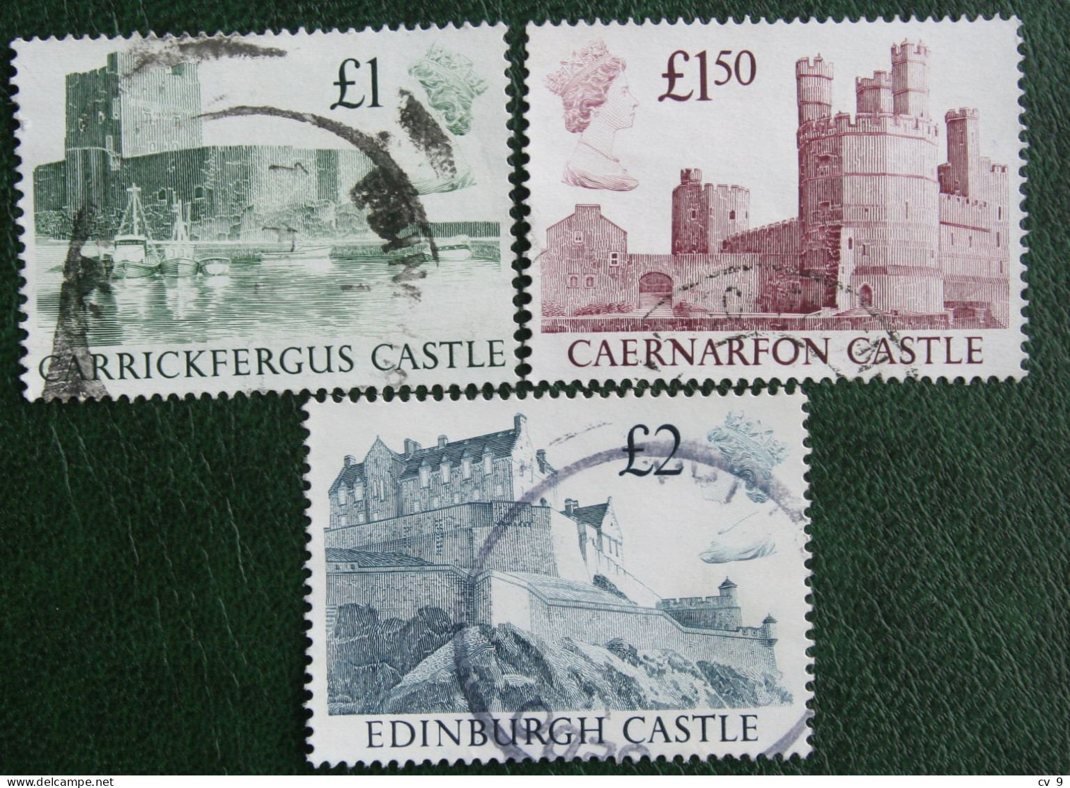 Castles High Values Windsor Edinburgh Mi 1174-1176 1988 Used Gebruikt Oblitere ENGLAND GRANDE-BRETAGNE GB GREAT BRITAIN - Oblitérés