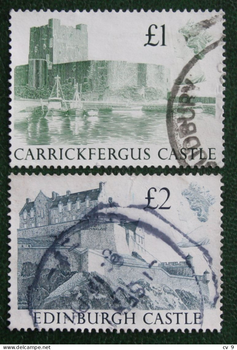 Castles High Values Windsor Edinburgh Mi 1174 1176 1988 Used Gebruikt Oblitere ENGLAND GRANDE-BRETAGNE GB GREAT BRITAIN - Usados