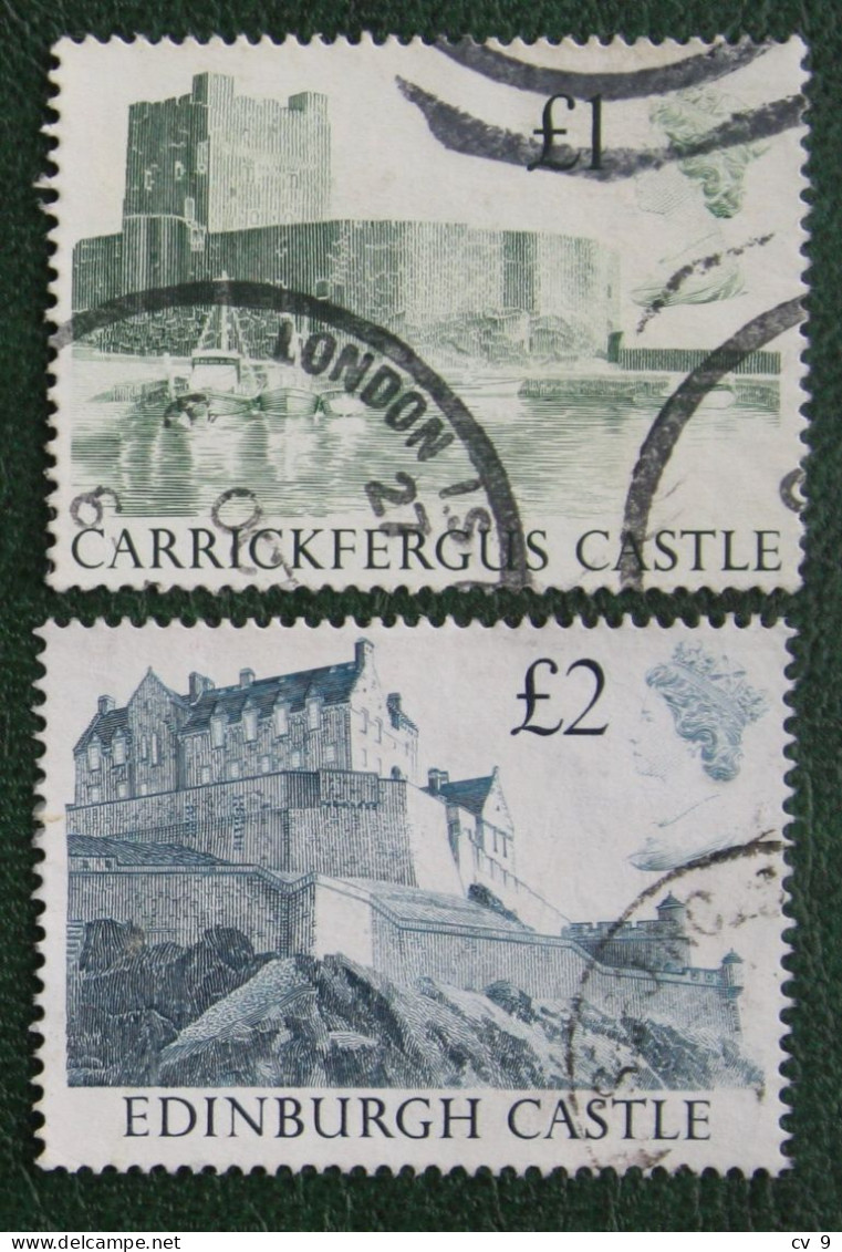 Castles High Values Windsor Edinburgh Mi 1174 1176 1988 Used Gebruikt Oblitere ENGLAND GRANDE-BRETAGNE GB GREAT BRITAIN - Used Stamps