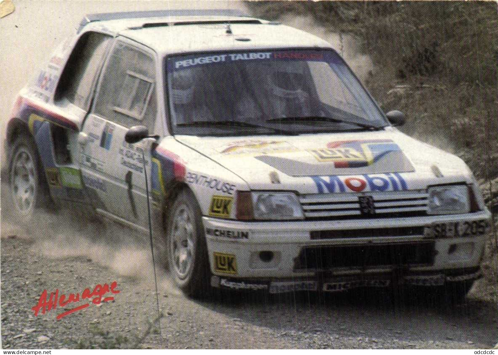 PEUGEOT CHAMPION D'ALLEMAGNE 1205 TURBO 16 M MOUTON  /T  HARRYMAN RV - Rally Racing