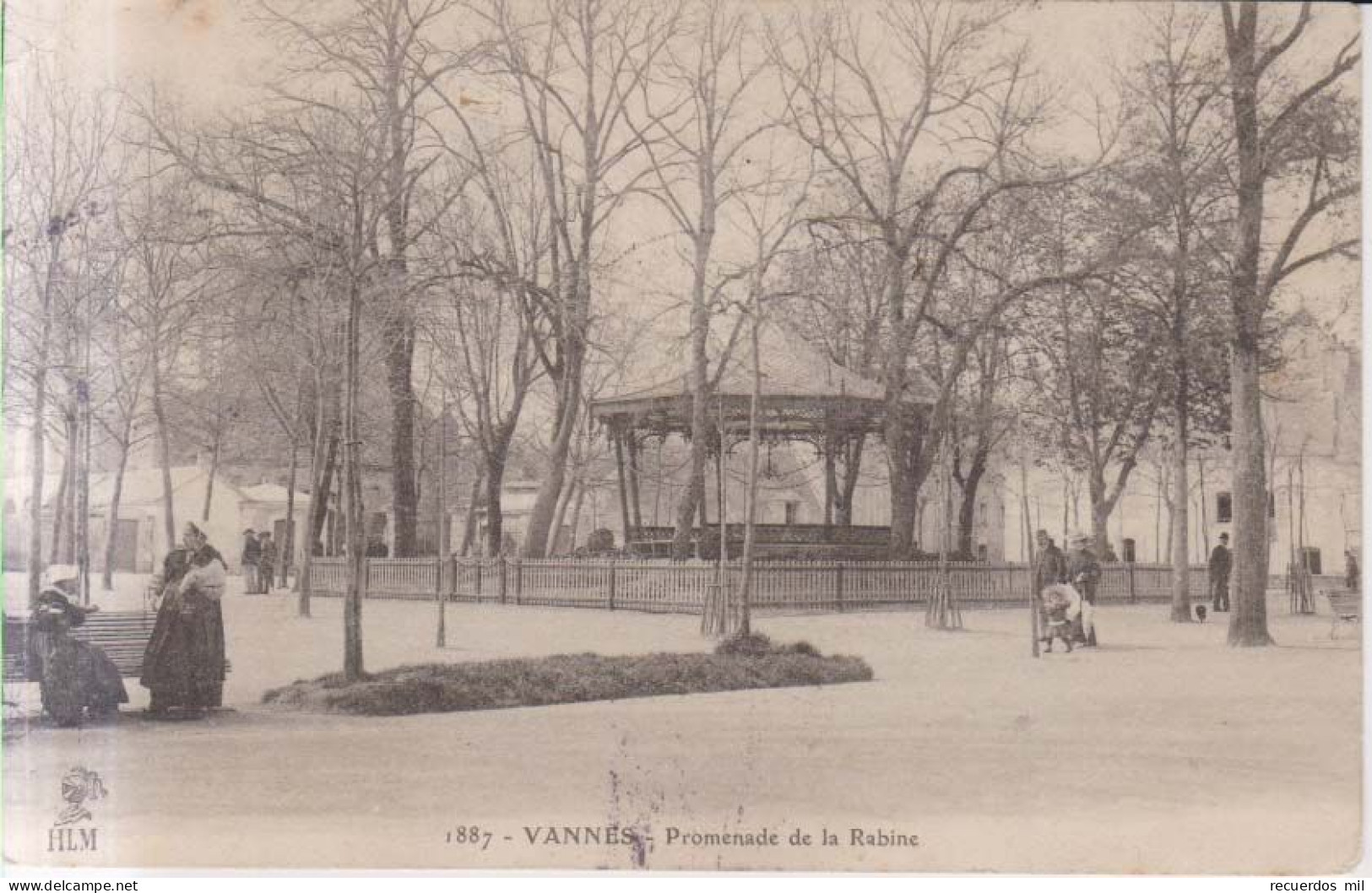 Vannes Promenade De La Rabine   Carte Postale Animee 1905 - Vannes