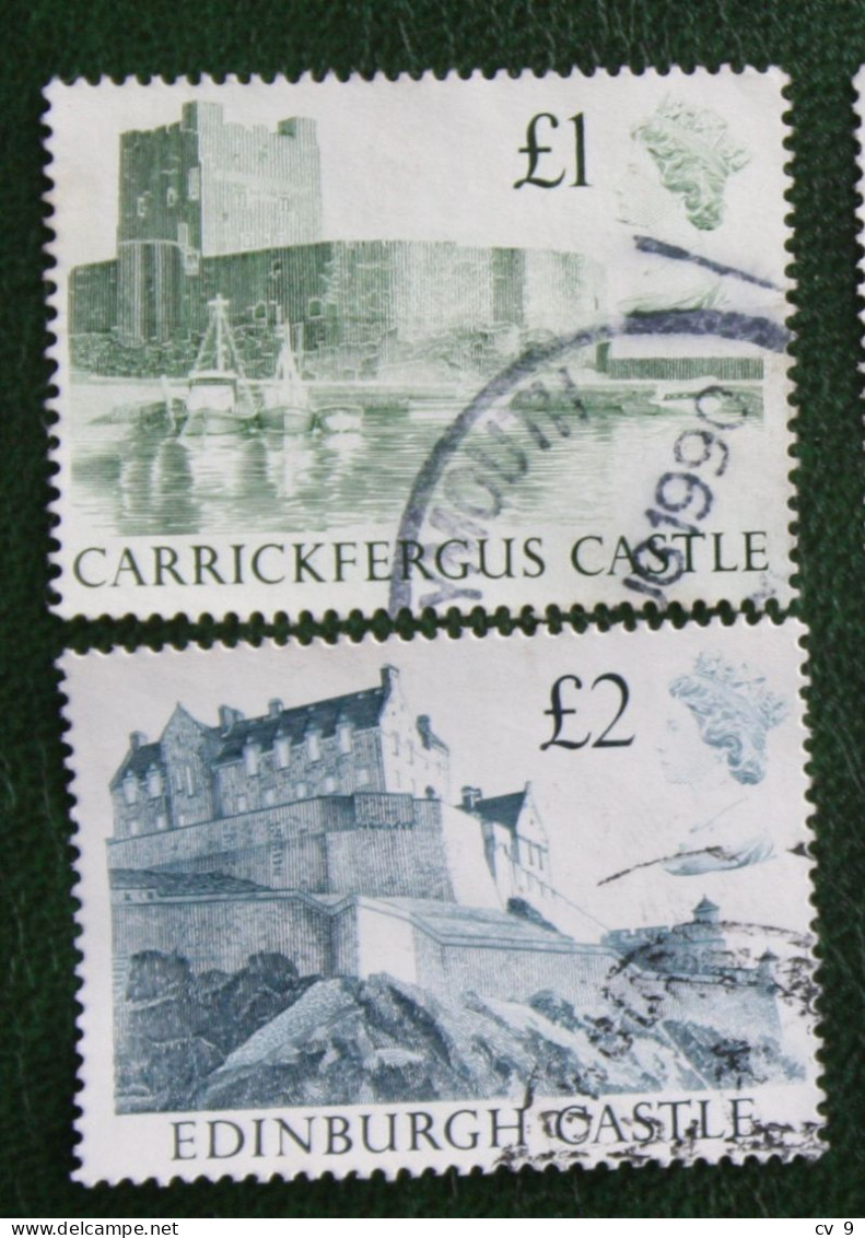 Castles High Values Windsor Edinburgh Mi 1174 1176 1988 Used Gebruikt Oblitere ENGLAND GRANDE-BRETAGNE GB GREAT BRITAIN - Used Stamps