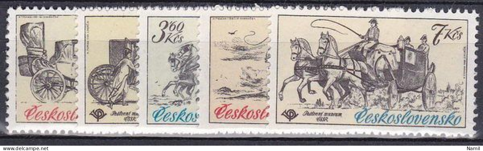 ** Tchécoslovaquie 1981 Mi 2598-2602 (Yv 2423-7), (MNH)** - Unused Stamps