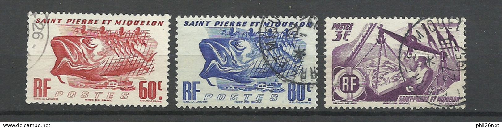 Saint Pierre Et Miquelon SPM N° 329 ; 330 Et 335  Oblitérés  B/TB Voir Scans Soldé ! ! ! - Usados