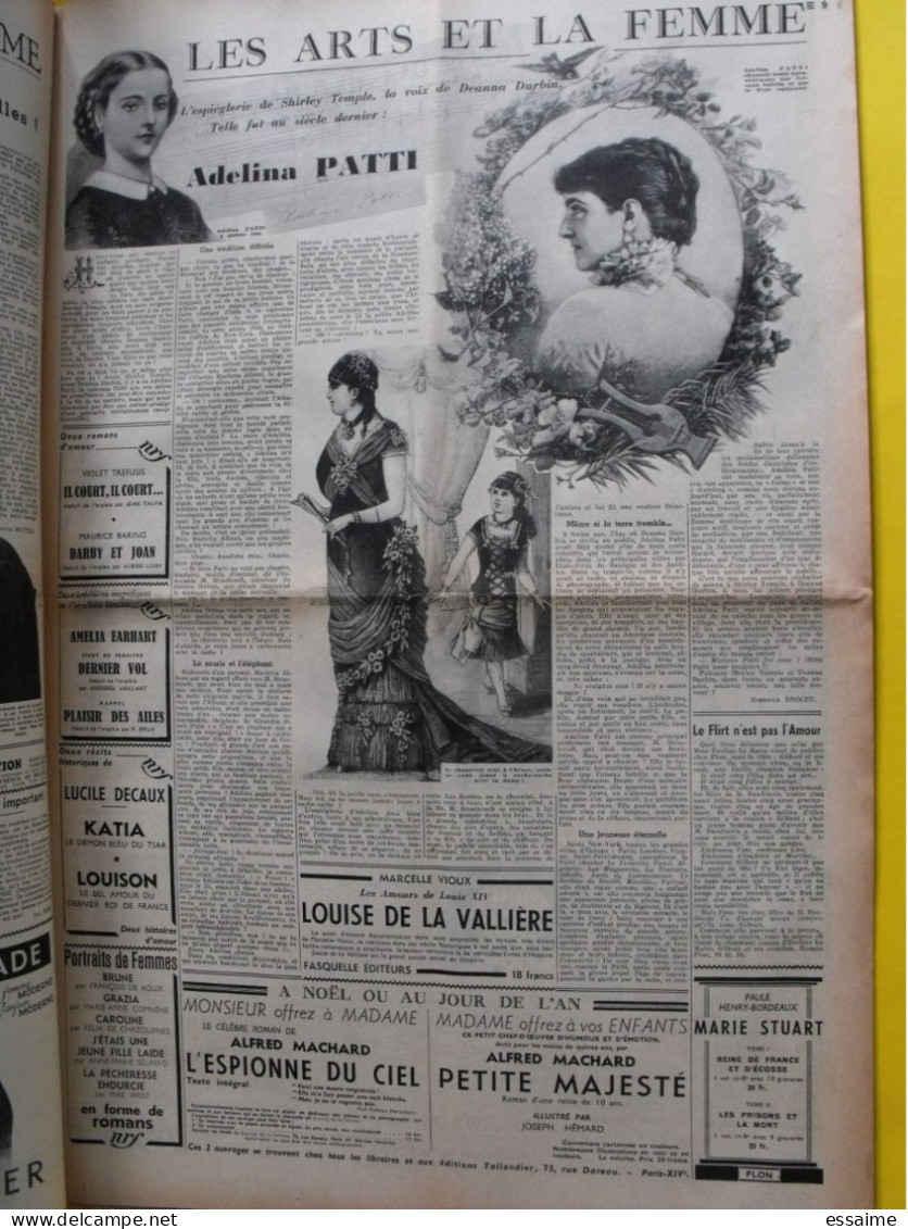5 n° de Le journal de la femme de 1938. revue féminine.  noël raymonde machard