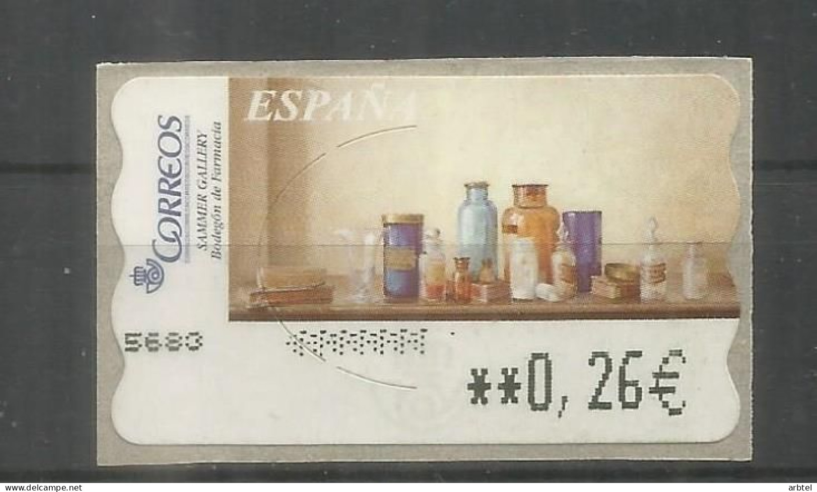 ESPAÑA ATM BODEGON DE FARMACIA PHARMACY VARIEDAD IMPRESION DE PUNTOS - Pharmacie