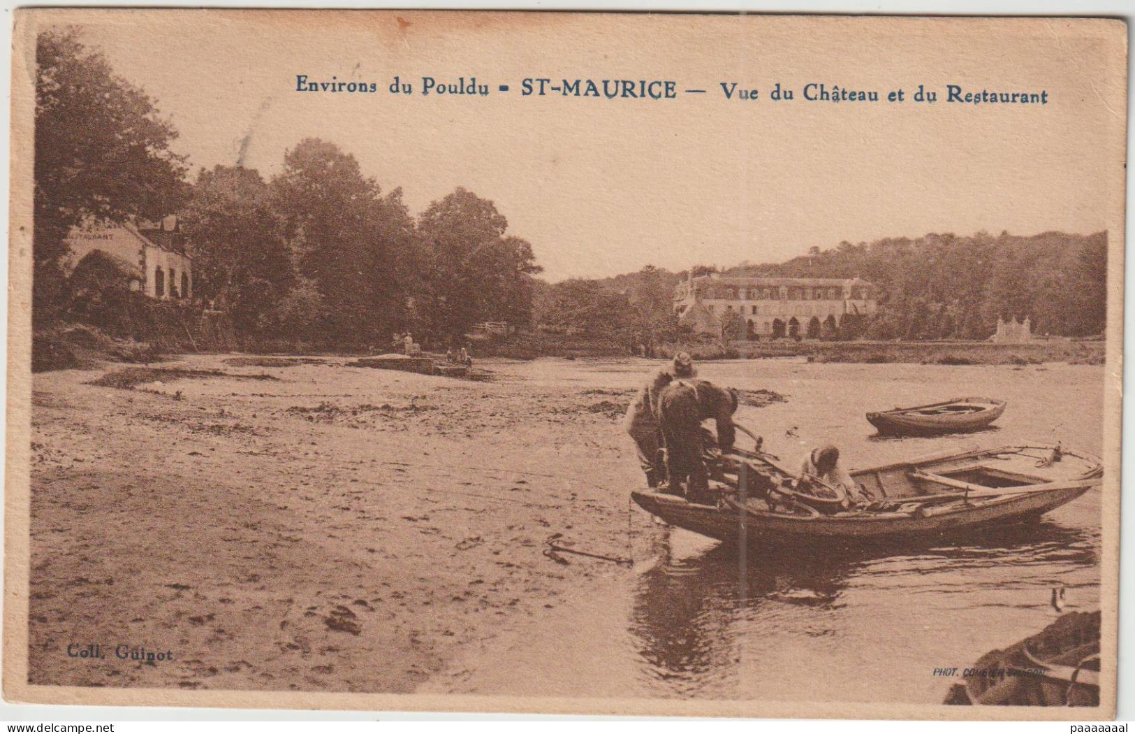 LE POULDU SAINT MAURICE  VUE DU CHATEAU ET DU RESTAURANT - Le Pouldu