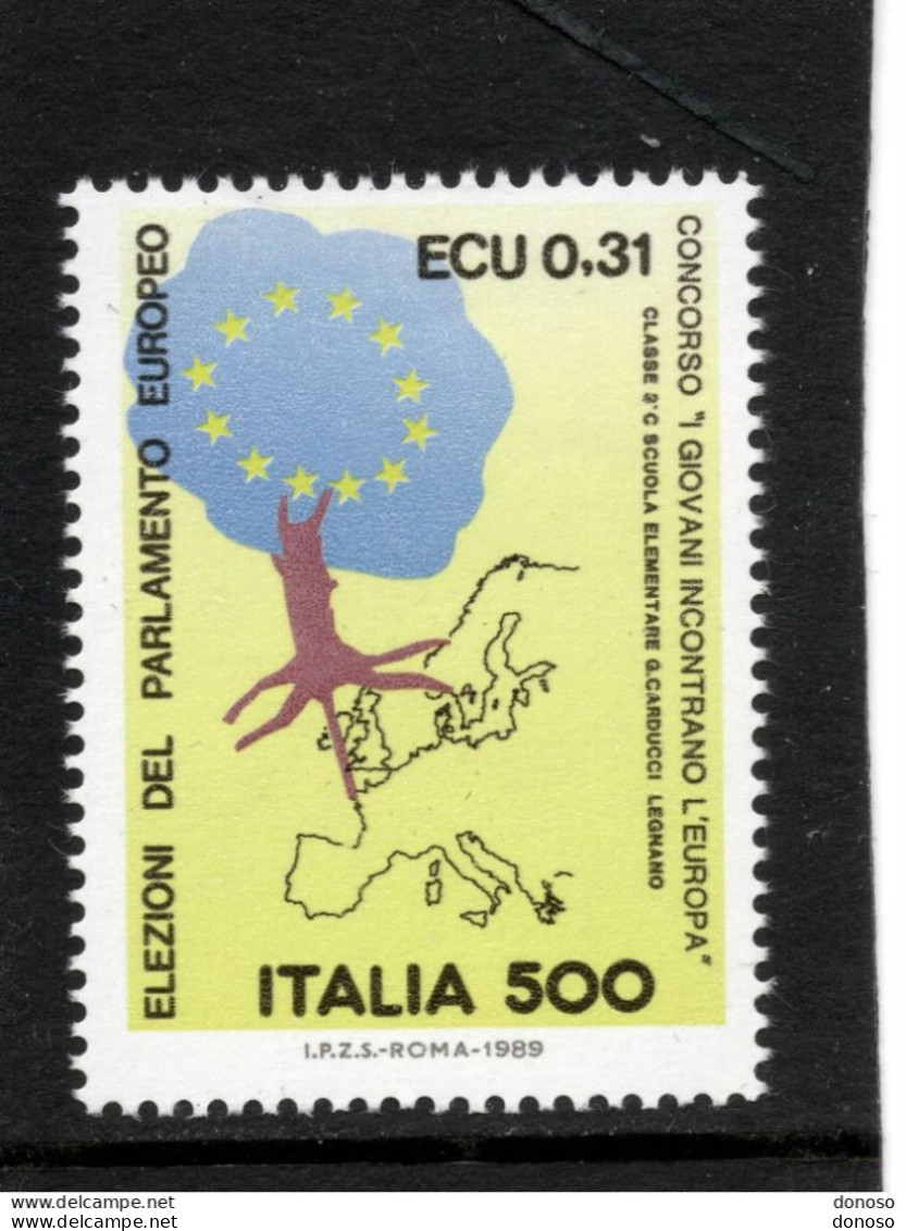 ITALIE 1989 élections Au Parlement Européen Yvert 1815, Michel 2083 NEUF** MNH - 1981-90: Nieuw/plakker