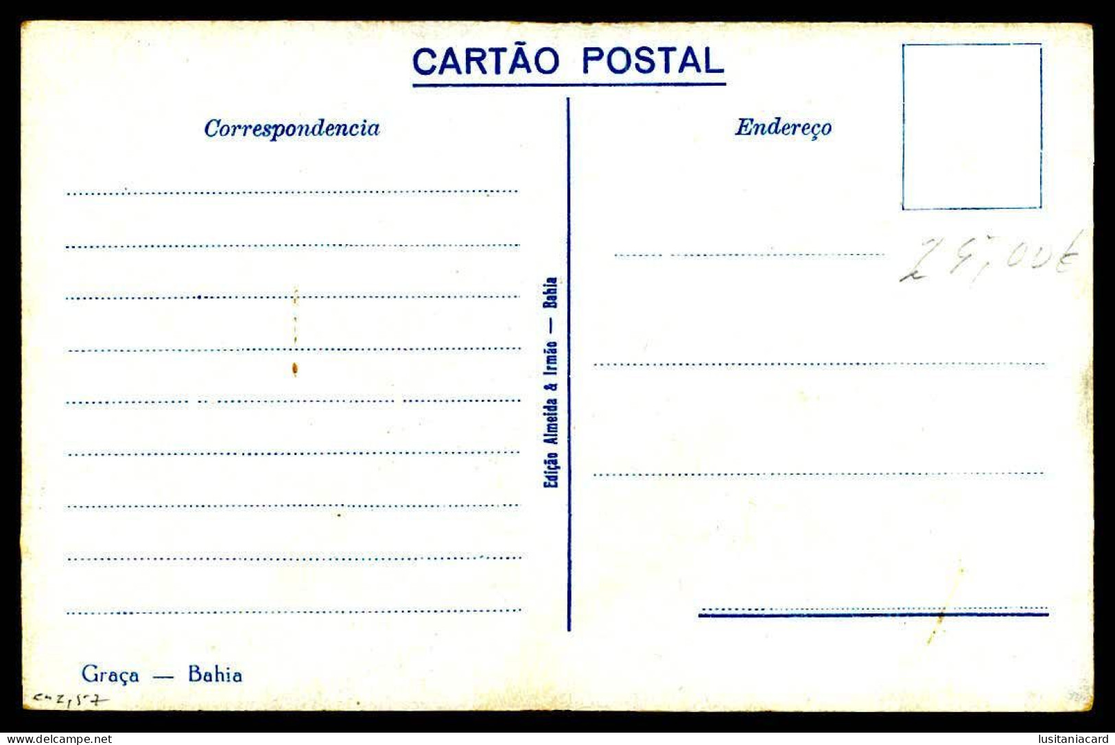 BAHIA -  Graça - ( Ed. Almeida & Irmão)  Carte Postale - Salvador De Bahia
