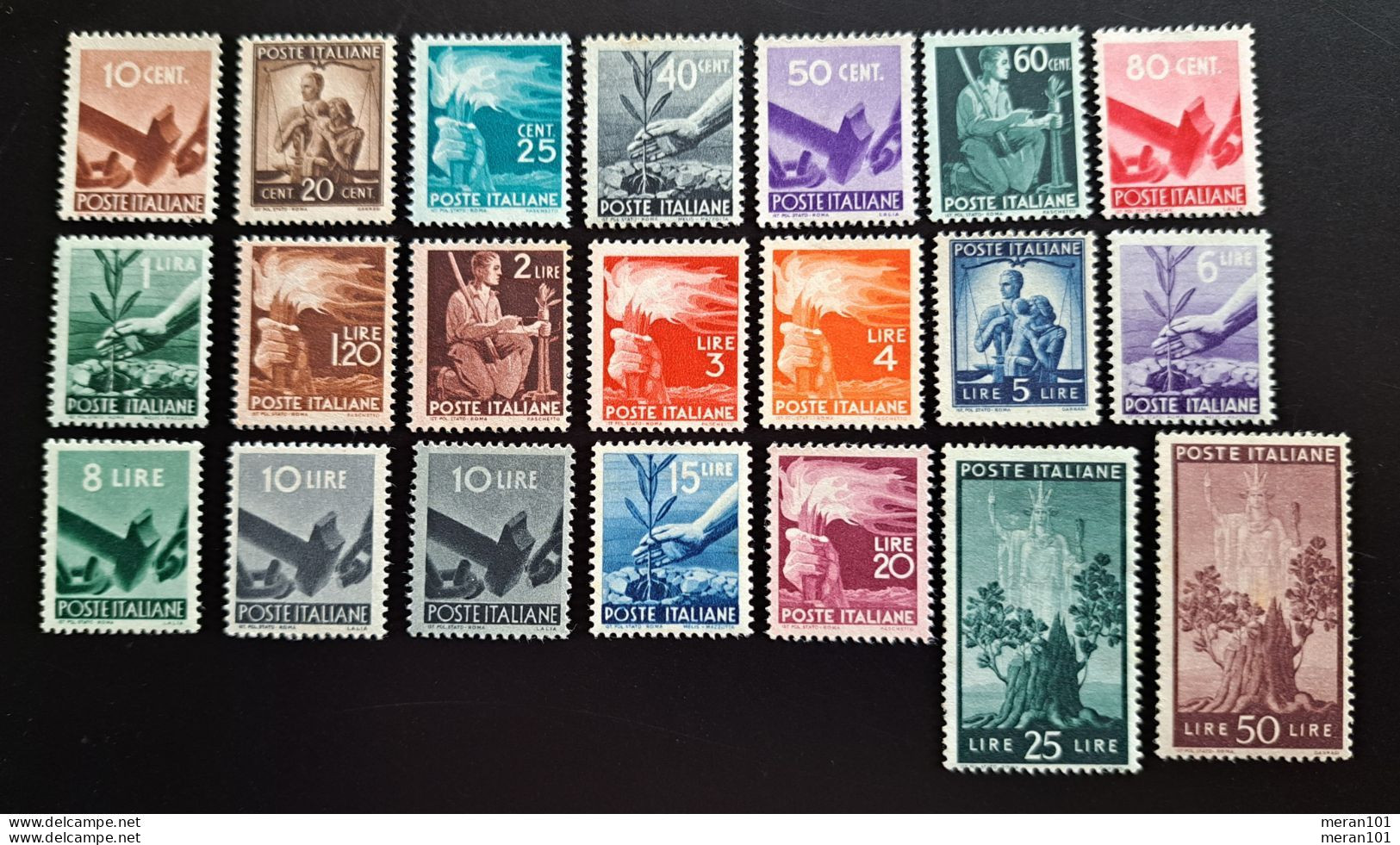 Italien 1945/1948, Mi Ex 682-704 MNH(postfrisch) - 1946-60: Nuevos