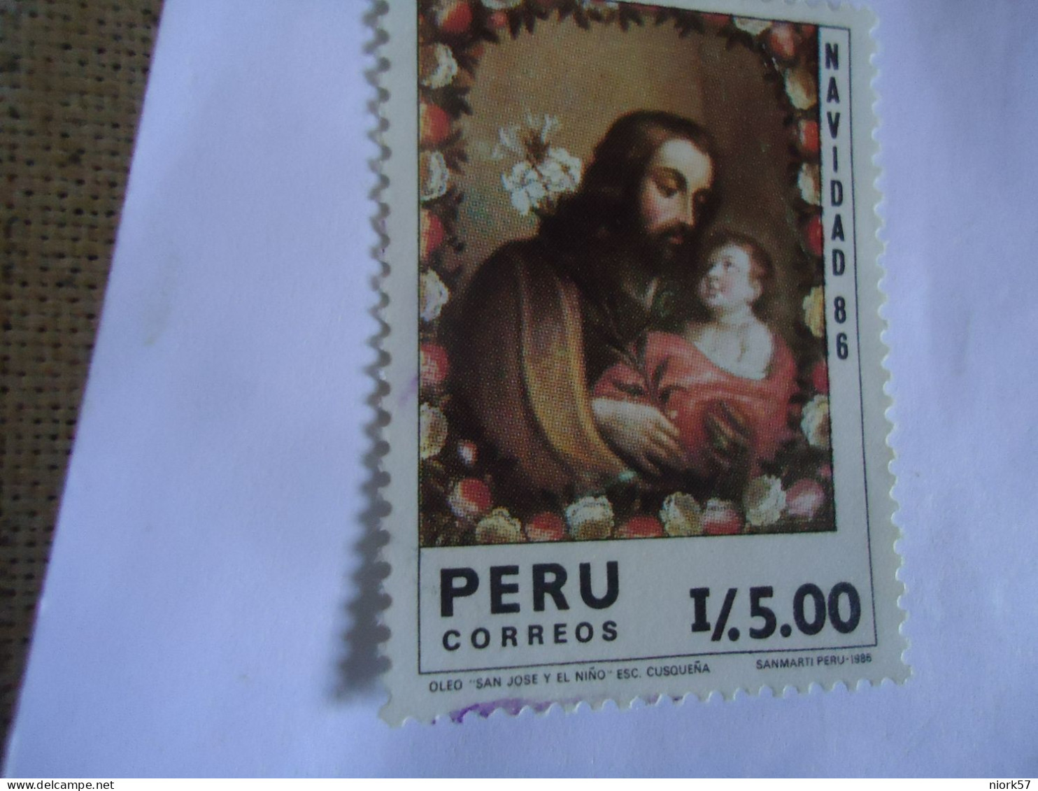 PERU MNH  STAMPS  CRHISTMAS  86 - Pérou