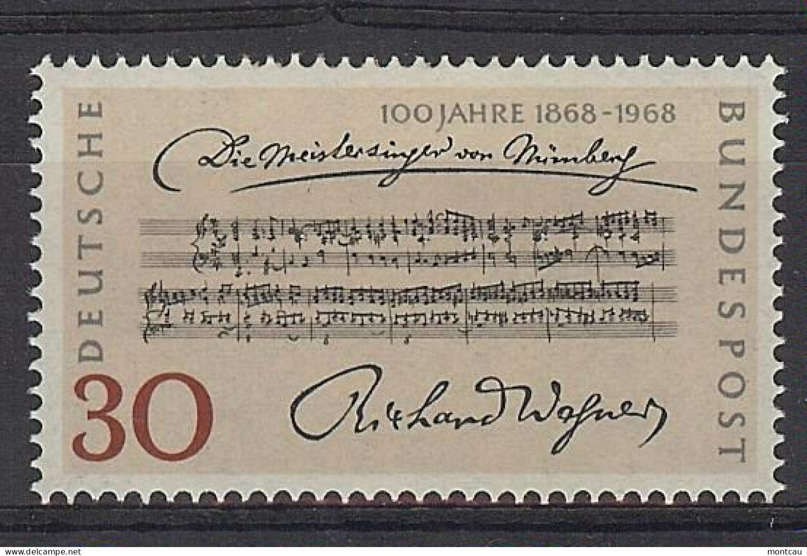 Germany 1968. Rchard Wagner M=566 Y=431  (**) - Nuevos