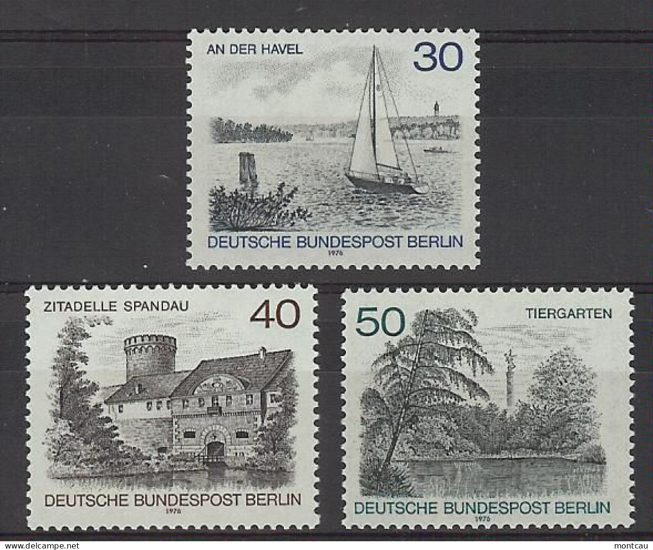 Berlín 1976. Aspectos Berlineses M=529-31 Y=492-94  (**) - Unused Stamps