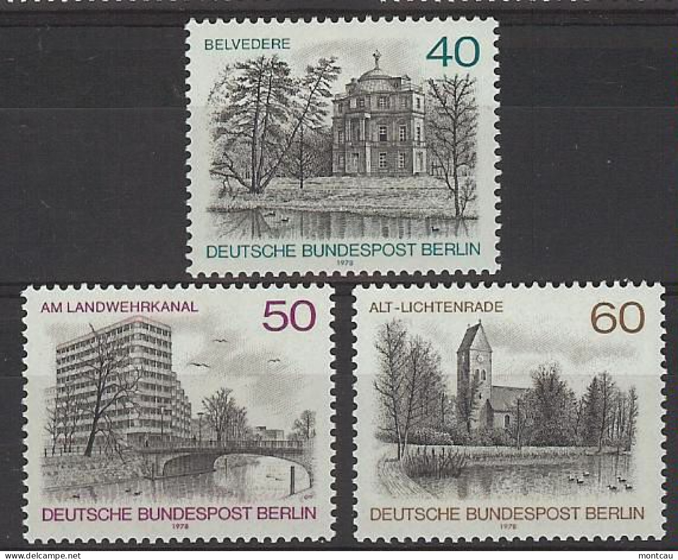 Berlín 1978. Aspectos Berlineses M=578-80 Y=544-46  (**) - Unused Stamps