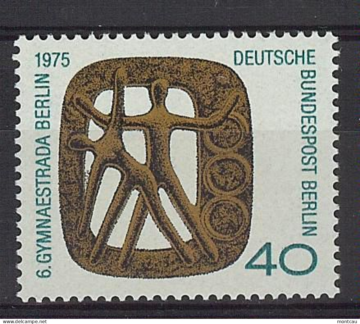 Berlín 1975. Campeonato Gimnasia M=493 Y=457  (**) - Unused Stamps