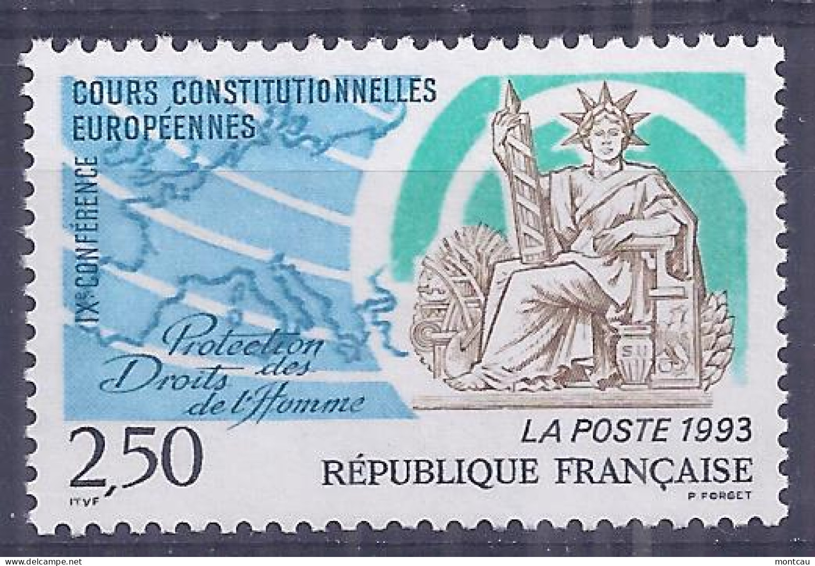 Francia 1993. YT = 2808 -  (**). Cortes Constitucionales Europeas - Unused Stamps