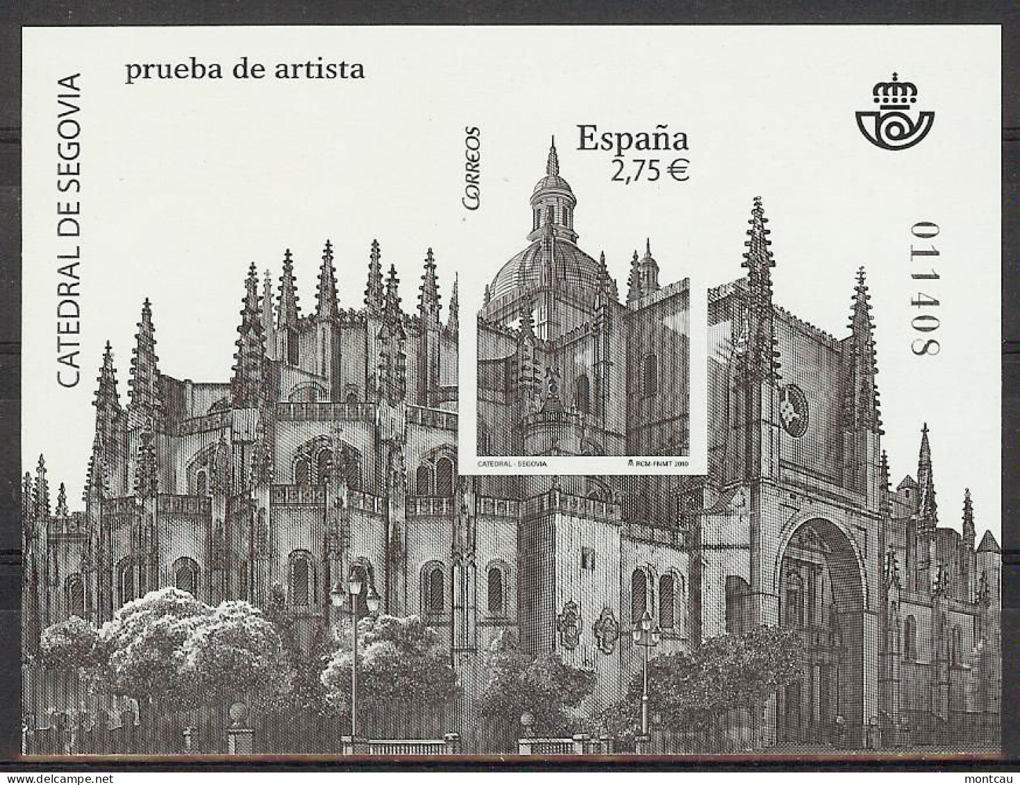 Spain 2010. Cat. Segovia - Prueba Oficial 102 (**) - Blocks & Sheetlets & Panes