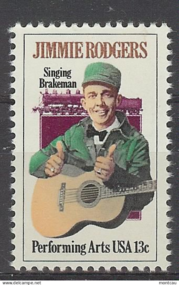 USA 1978.  Jimmie Rodgers Sn 1755  (**) - Unused Stamps