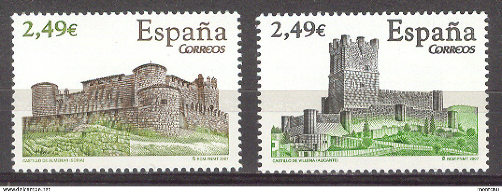 Spain 2007. Castillos Ed 4349-50 (**) - Ungebraucht