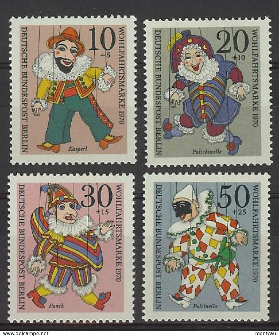 Berlín 1970. Marionetas M=373-76 Y=335-38  (**) - Unused Stamps