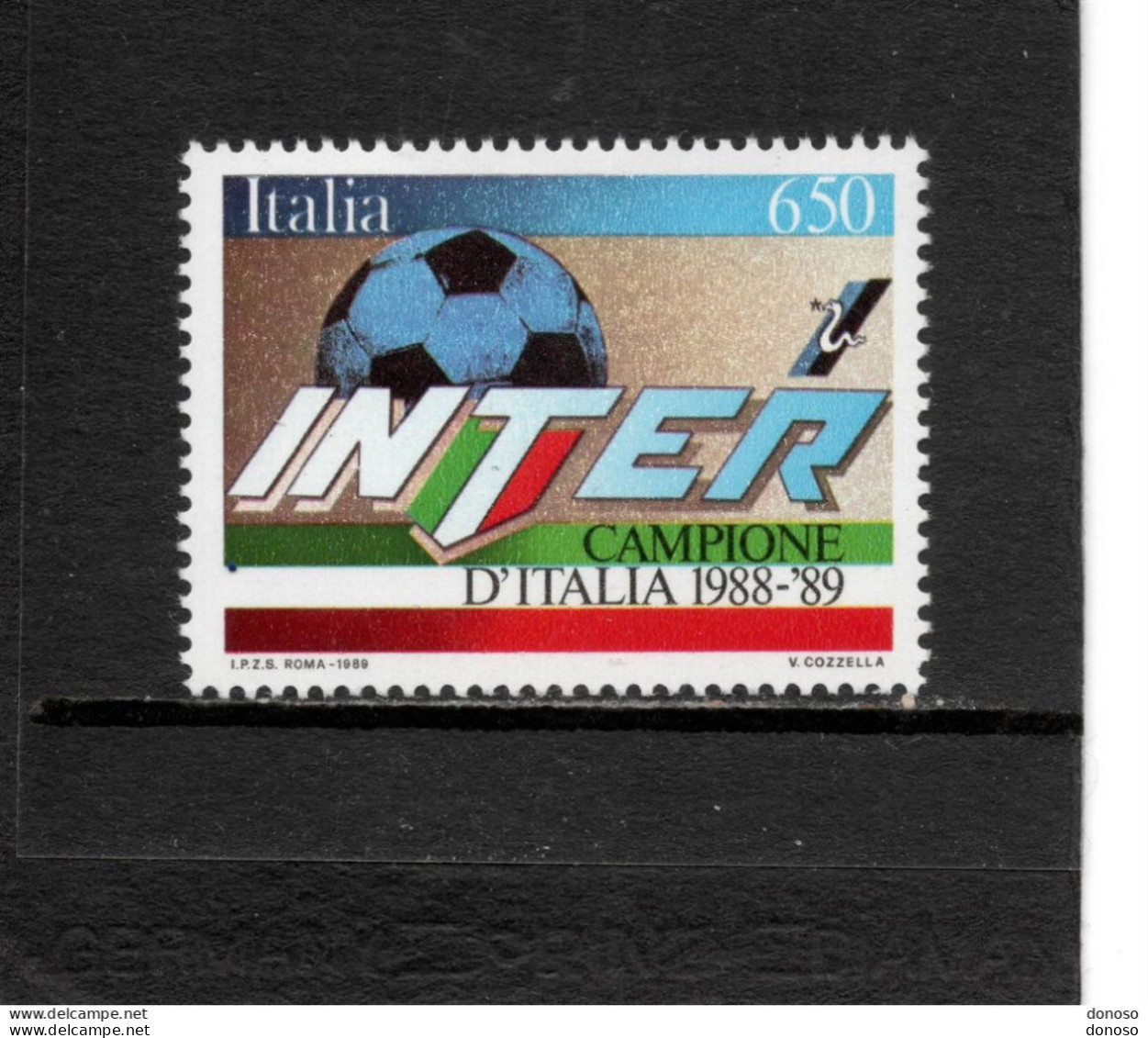 ITALIE 1989 Inter De Milan, Championnat De Football D'Italie Yvert 1823, Michel 2090 NEUF** MNH - 1981-90: Ungebraucht