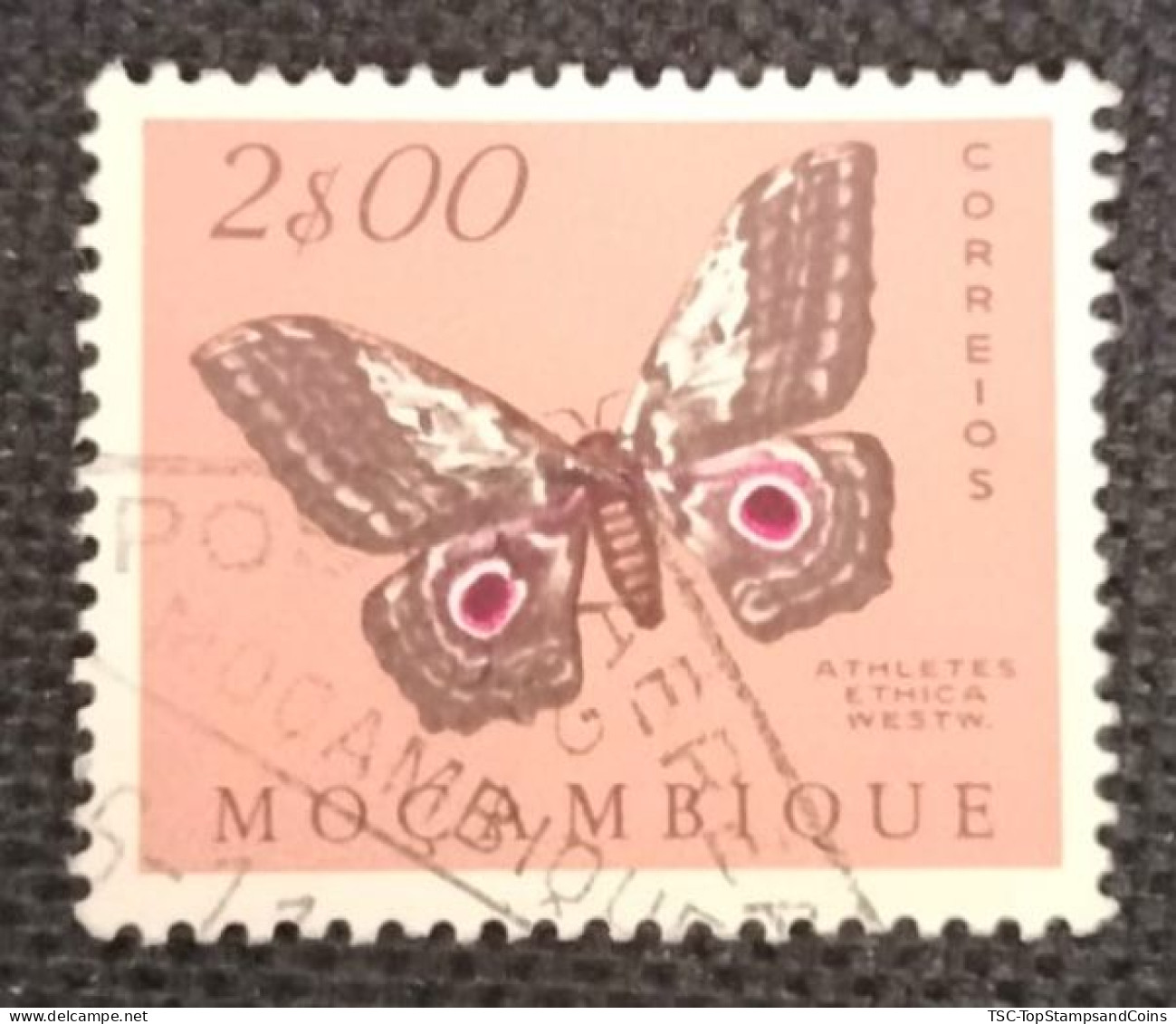 MOZPO0397UA - Mozambique Butterflies  - 2$00 Used Stamp - Mozambique - 1953 - Mozambique