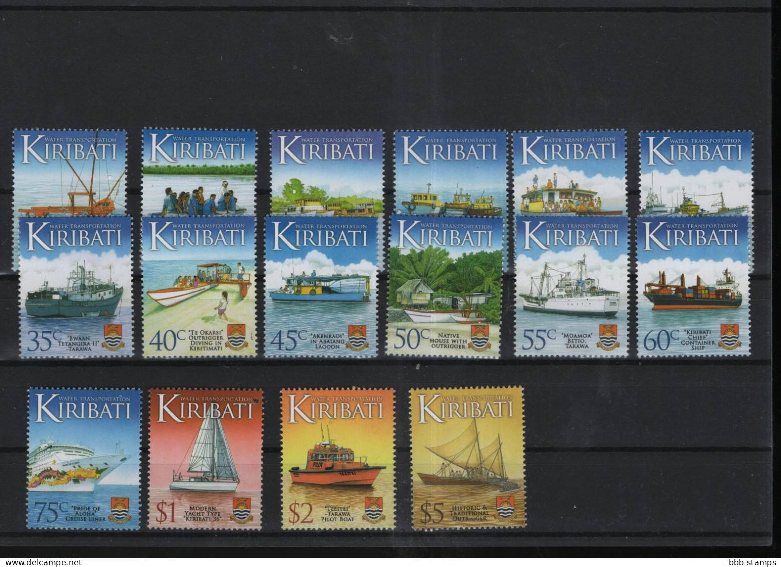 Kiribati Michel Cat.No. Mnh/** Set Defs Boats - Kiribati (1979-...)