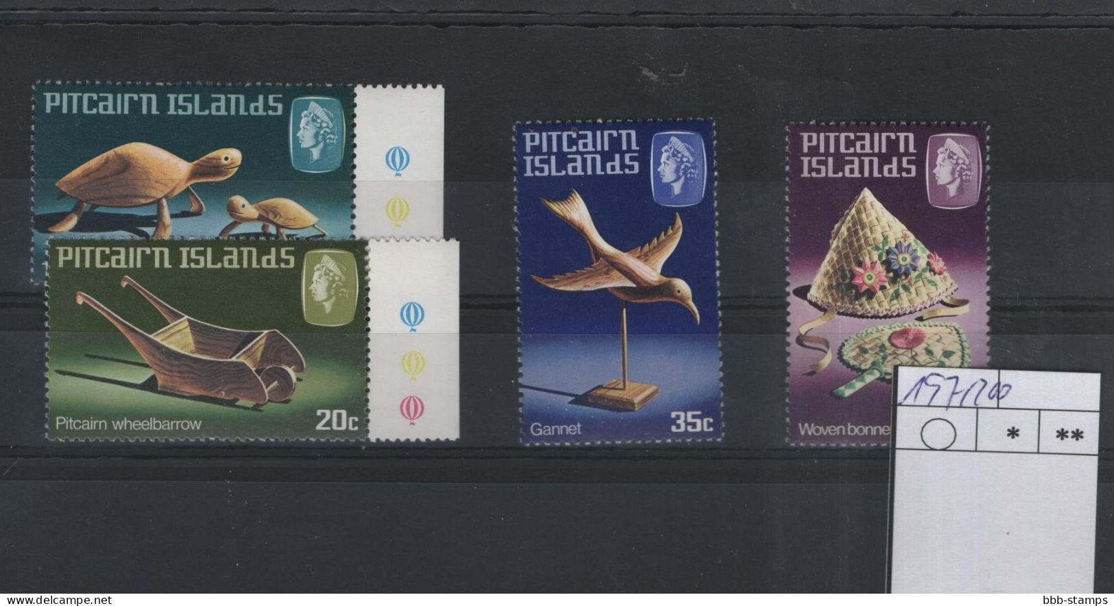 Pitcairn Inseln Michel Cat.No. Mnh/** 197/200 - Pitcairneilanden