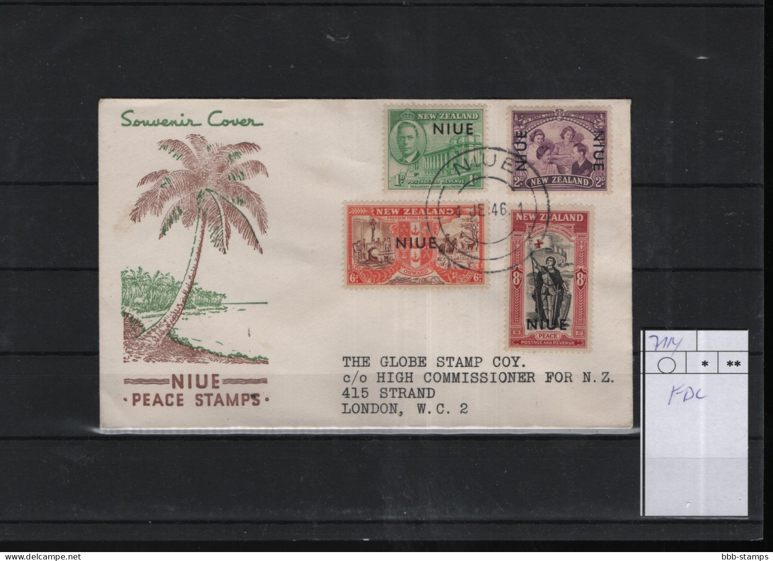 Niue Michel Cat.No. FDC 71/74 - Niue