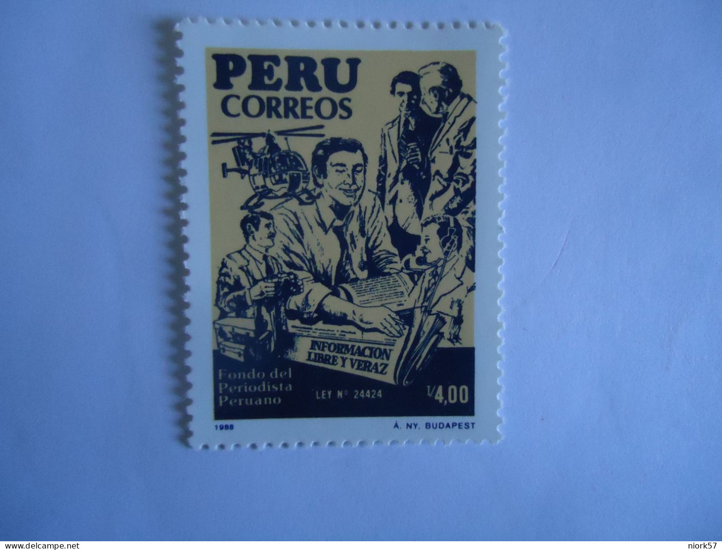 PERU MINH  STAMPS  1988 VERAZ - Peru