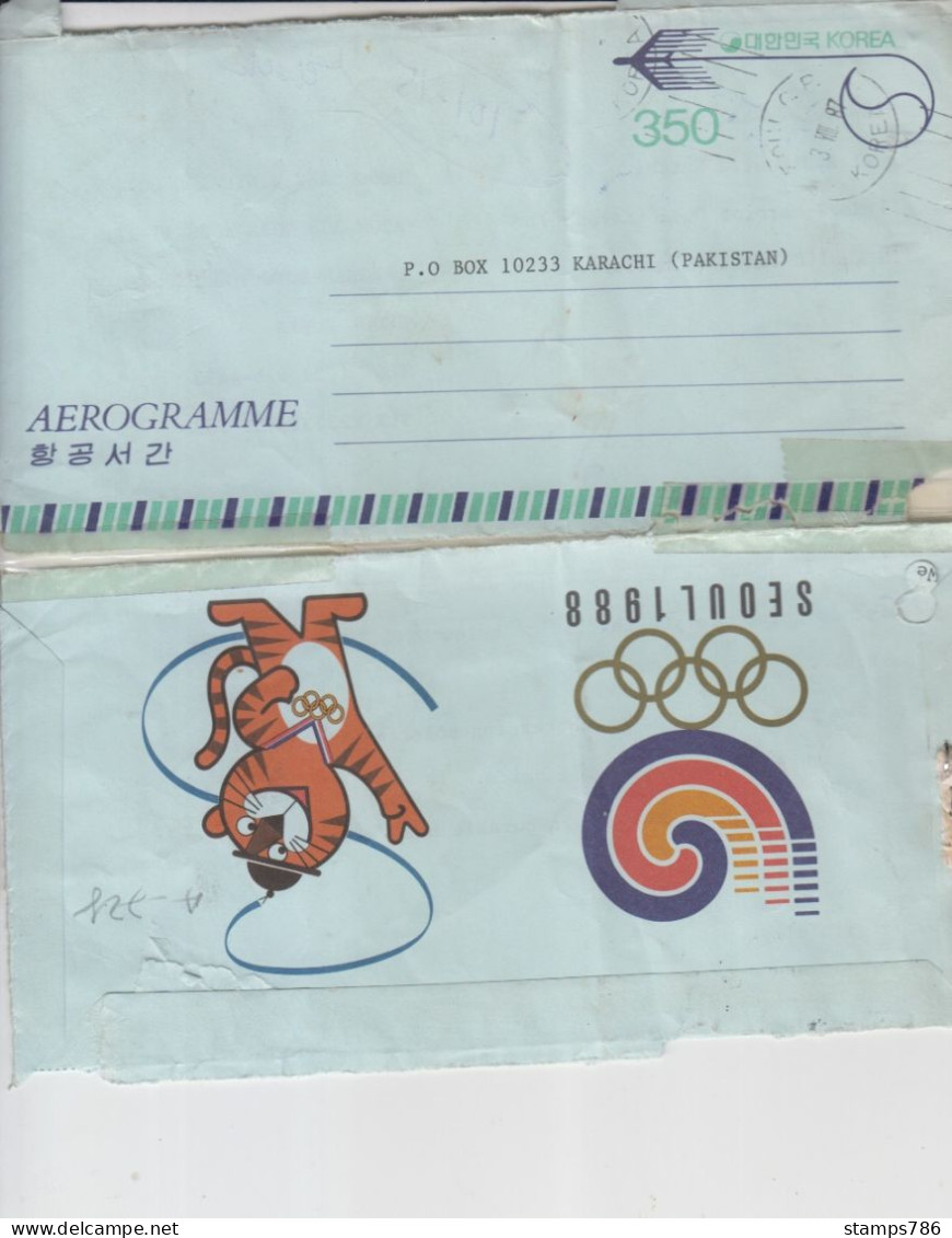 Korea Aerogram Stamps (good Cover 5) - Korea (Zuid)