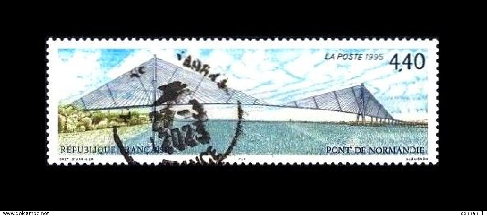 Frankreich / France: 'Tourismus, 1995' / 'Tourisme – Pont De Normandie', Mi. 3067; Yv. 2923; Sc. 2451; SG 3237 Oo - Gebraucht