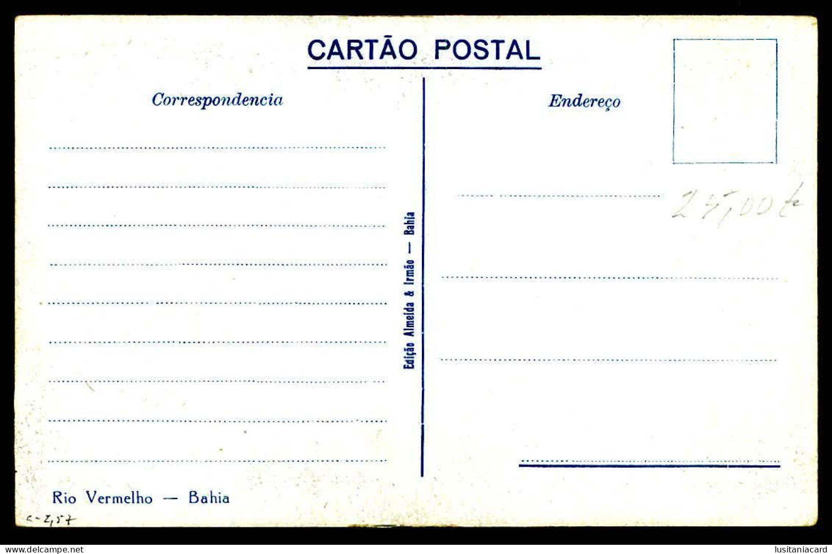 BAHIA - Rio Vermelho.  ( Ed. Almeida & Irmão)  Carte Postale - Salvador De Bahia