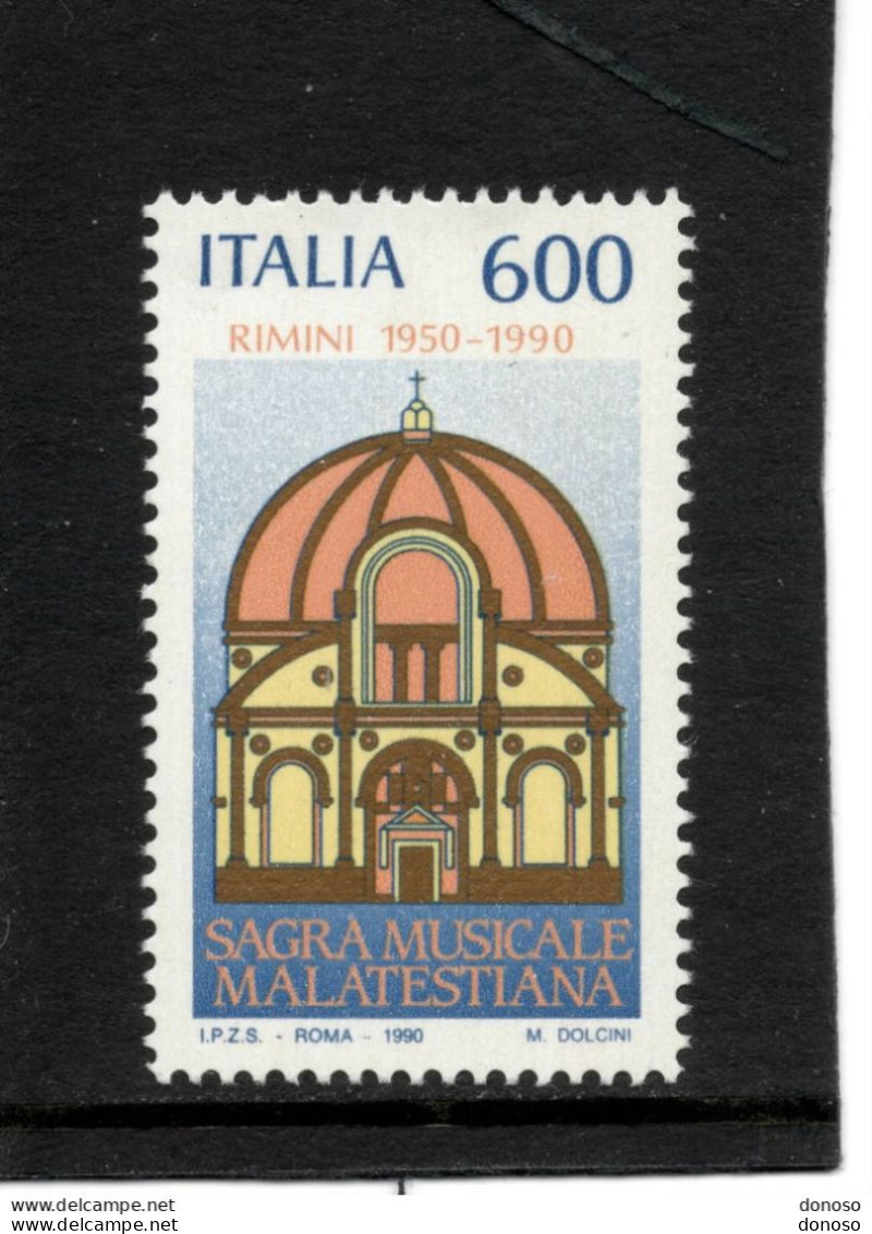 ITALIE 1990 Sagrada Musicale Malatestiana Yvert 1888 NEUF** MNH - 1981-90: Nieuw/plakker
