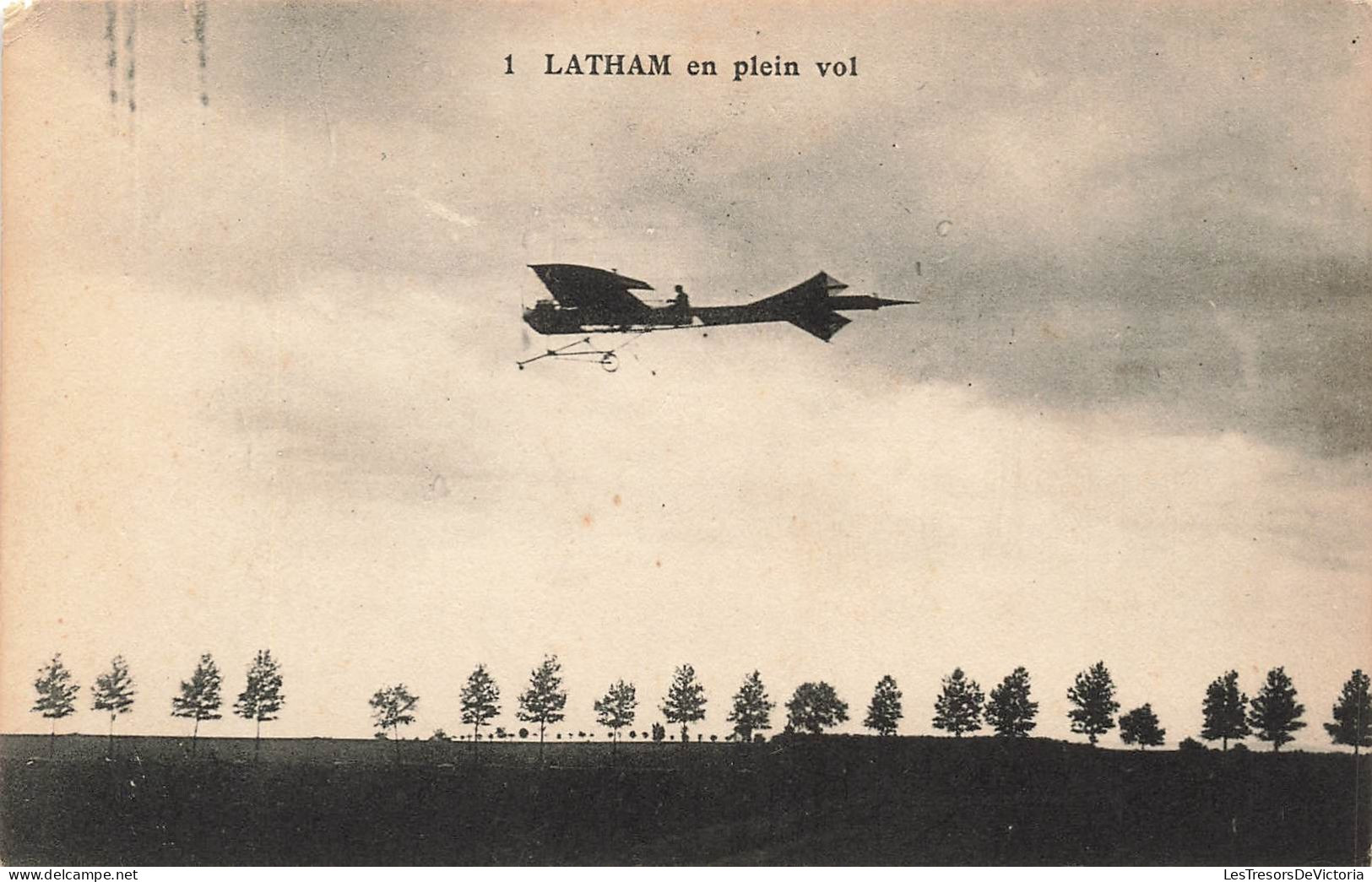 TRANSPORT - Avions - ... -1914 : Précurseurs - Port Aviation - Latham En Plein Vol - Carte Postale Ancienne - ....-1914: Vorläufer