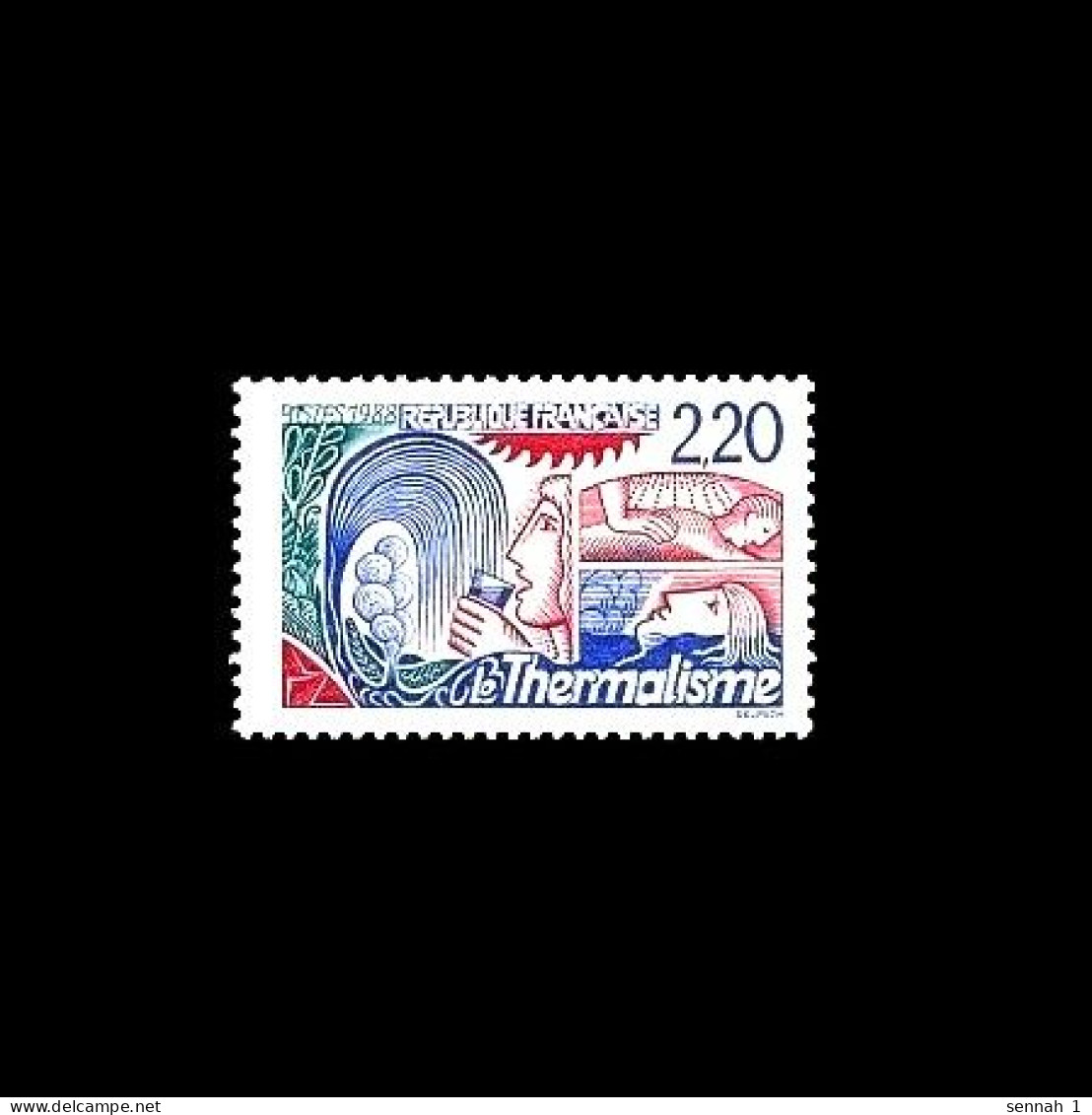 Frankreich / France: 'Thermalbäder, 1988' / 'Spa – Thermalisme', Mi. 2691; Yv. 2556; Sc. 2136; SG 2854 [*] - Used Stamps