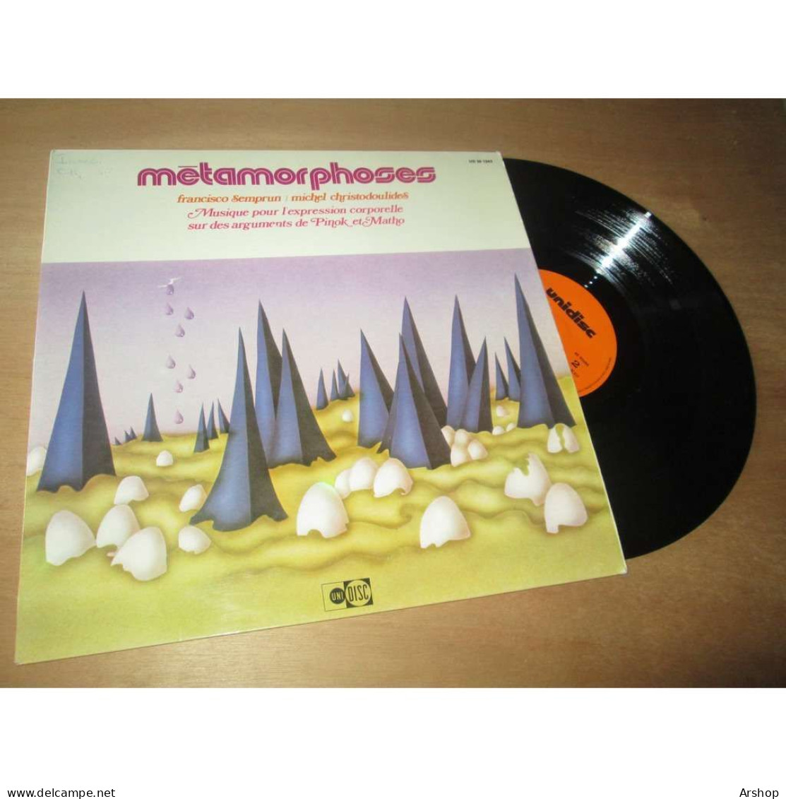 FRANCISCO SEMPRUN / MICHEL CHRISTODOULIDES Metamorphoses ELECTRONIC EXPERIMENTAL UNIDISC Lp 1974 - Instrumental