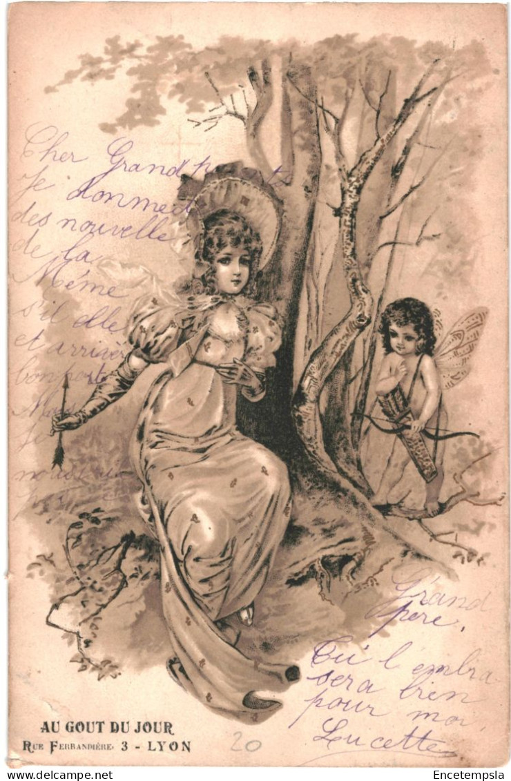 CPA Carte Postale Publicitaire  France Au  Gout Du Jour Une Jeune Dame Une Elfe Illustration 1904 VM79119 - Publicité