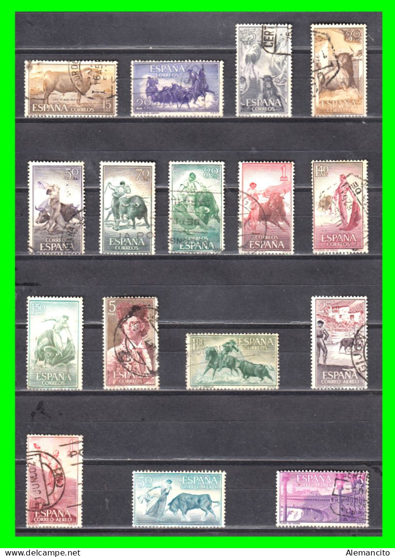 ESPAÑA SELLOS AÑO 1960  - FIESTA NACIONAL TAUROMAQUIA - SERIE COMPLETA - Used Stamps