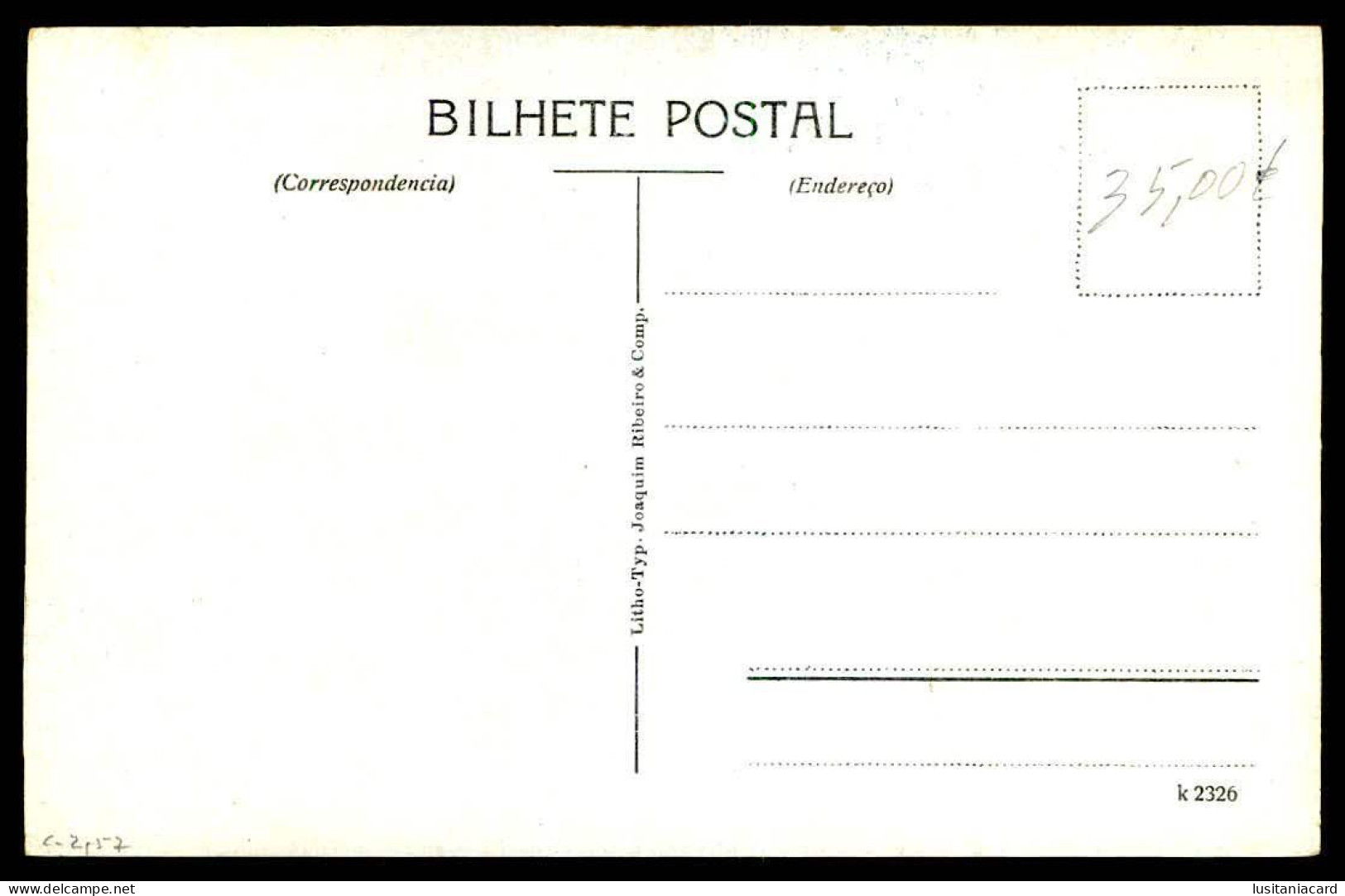 BAHIA - MERCES - Avenida Sete. ( Litho. Typ. Joaquim Ribeiro & Comp. Nº K 2326)  Carte Postale - Salvador De Bahia