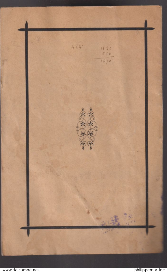 Fascicule Obsèques De Laurent BERTON-POURIAT : 6 Mai 1814 - 4 Mai 1893 à Chateauroux Le 6 Mai 1893 - Documenti Storici