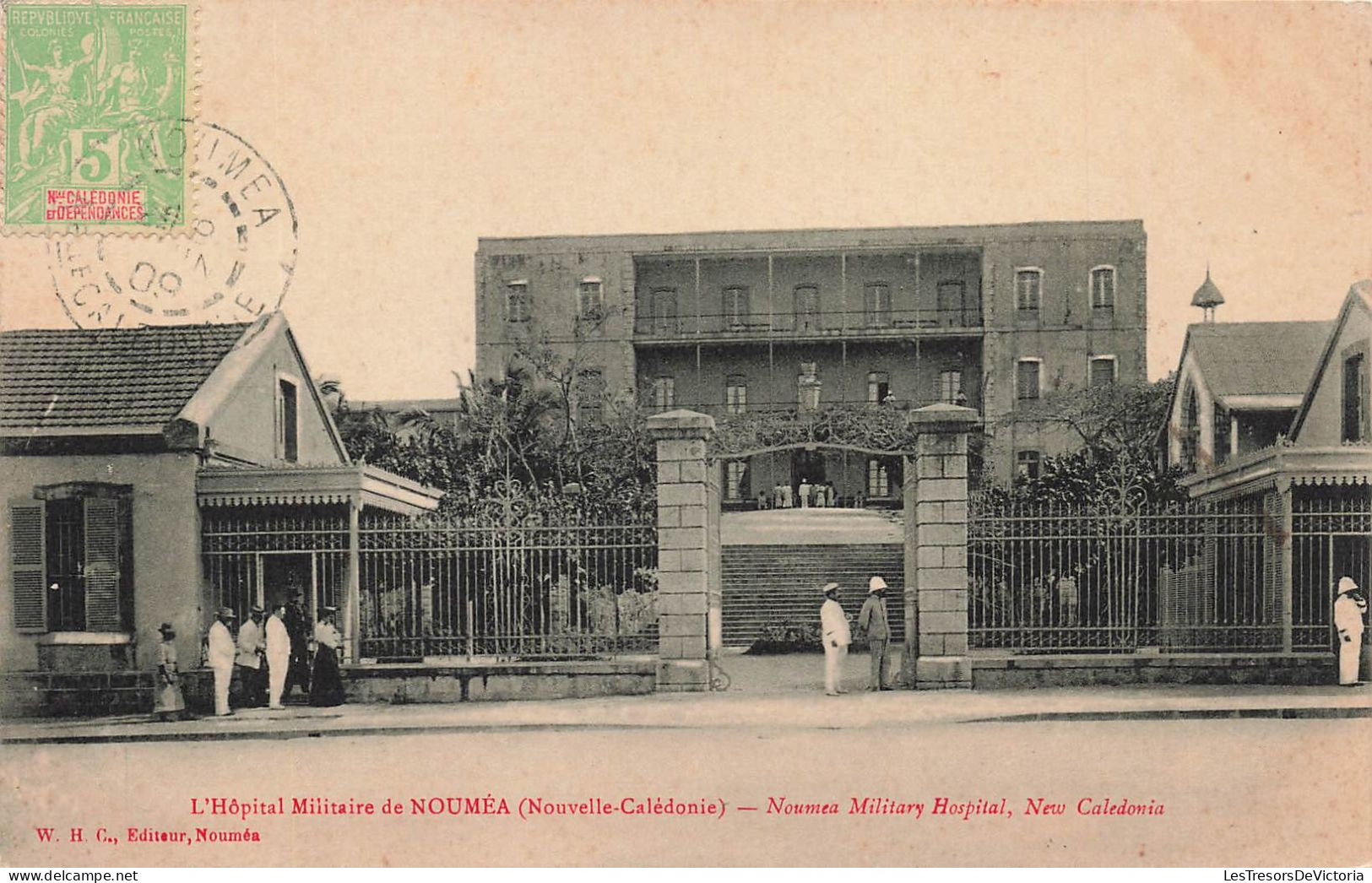 NOUVELLE CALÉDONIE - L'hôpital Militaire De Nouméa - Carte Postale Ancienne - Nuova Caledonia