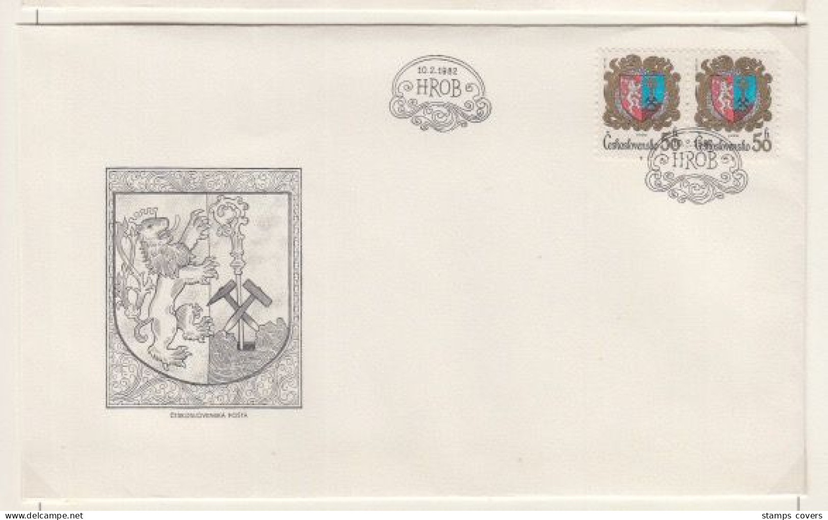 CESKOSLOVENSKO FDC MICHEL 2651/54 Armoiries - FDC