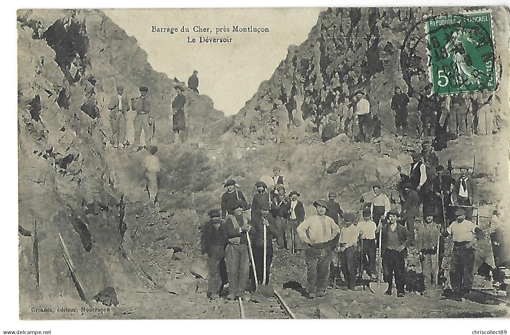 Carte Postale  : Barrage Du Cher , Près Montluçon - Le Déversoir - Lotes Y Colecciones