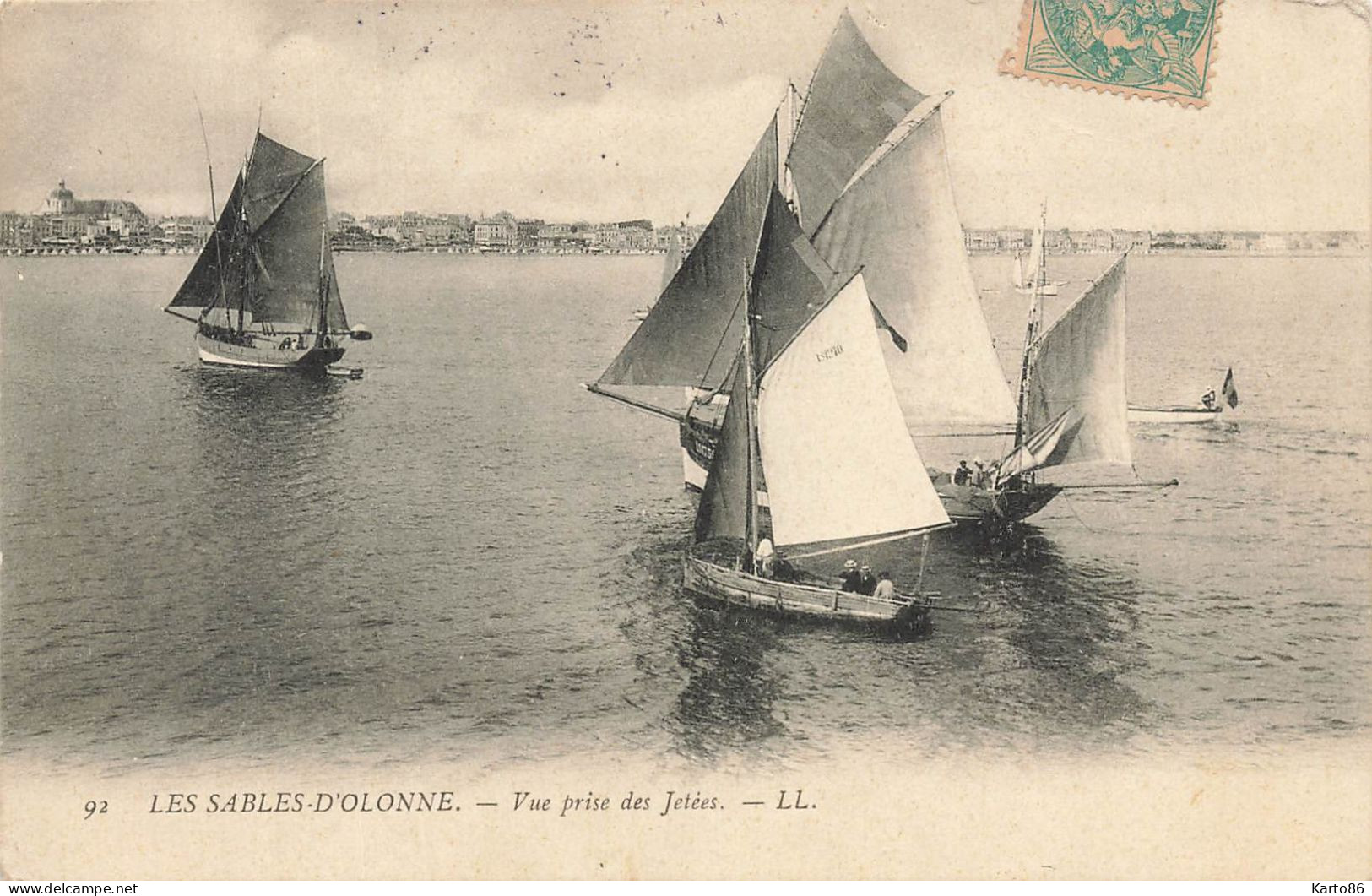 Les Sables D'olonne * Vue Prise Des Jetées * Bateaux - Sables D'Olonne