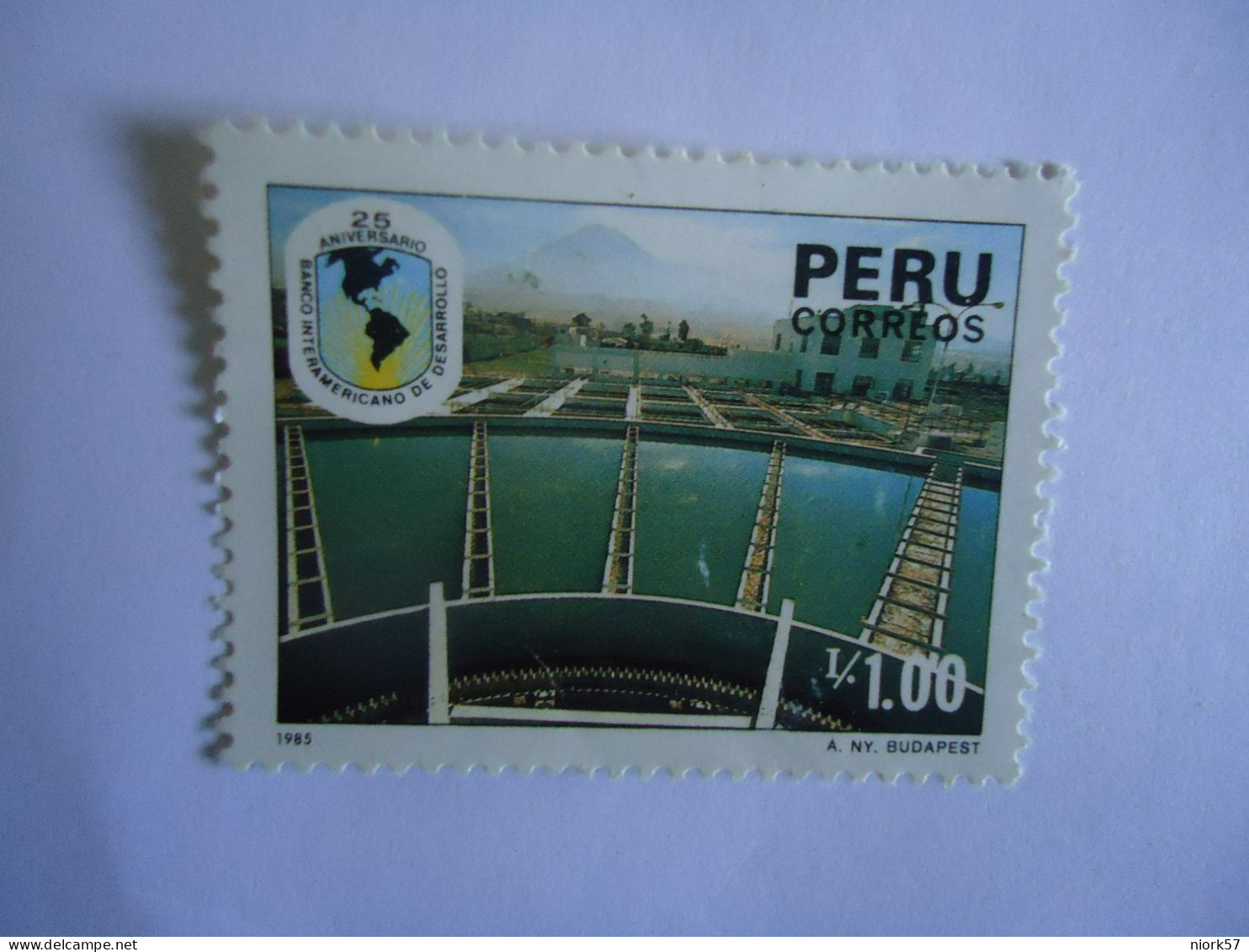 PERU MNH STAMPS  ANNIVERSARIES BANKA 1985 - Pérou